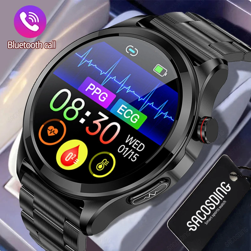 2023 New ECG+PPG Blood Glucose Smart Watch Men Sport Tracker Blood Pressure Thermometer Health Watches Bluetooth Call Smartwatch
2023 New ECG+PPG Blood Glucose Smart Watch Men Sport Tracker Blood Pressure Thermometer Health Watches Bluetooth Call Smartwatch