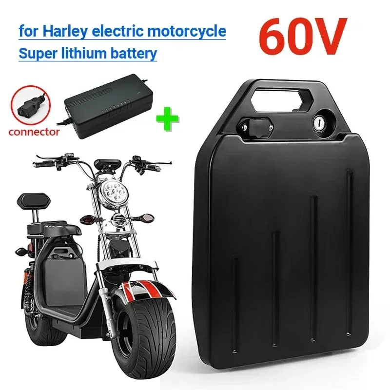 

Harley Electric Car Lithium Battery Waterproof 18650 Battery 60V 40Ah for Two Wheel Foldable Citycoco Electric Scooter Bicycle