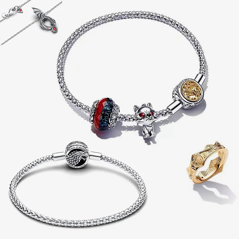 2023 Hot Selling Dragon Earrings Ring S925 Sterling Silver Charm Game of Thrones Charm Bracelet or Disney Marvel Bracelet
2023 Hot Selling Dragon Earrings Ring S925 Sterling Silver Charm Game of Thrones Charm Bracelet or Disney Marvel Bracelet