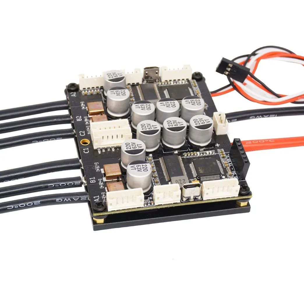 Flipsky Dual FSESC4.20 Plus (Based on VESC ) with Anodized Aluminum Heatsink 100A Electronic Speed Controller 3-13S LiPo
Flipsky Dual FSESC4.20 Plus (Based on VESC ) with Anodized Aluminum Heatsink 100A Electronic Speed Controller 3-13S LiPo