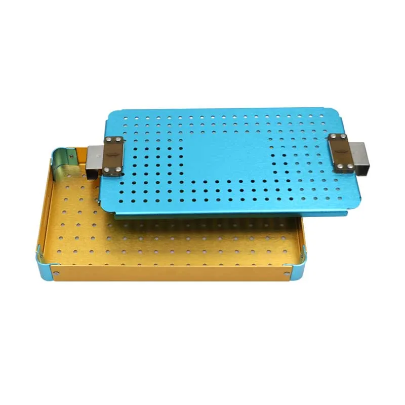 

Sterilization Case Aluminium Alloy Disinfection Tray Box Autoclavable Tray for Surgical Instrument Tools