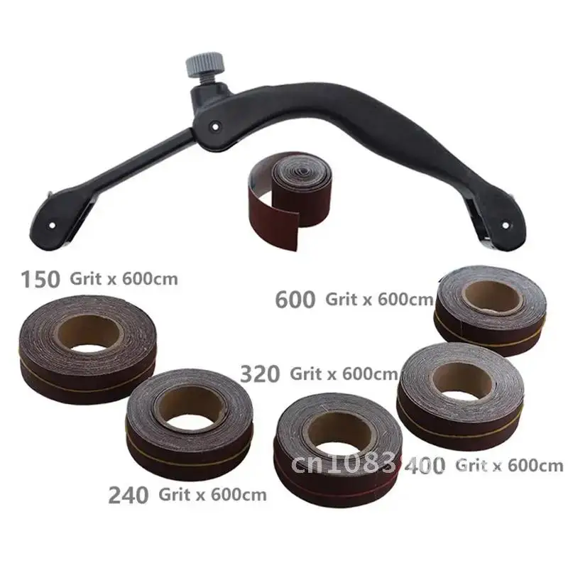Handheld Adjustable Sanding Bow Sandpaper Holder with 25mm Width Sanding Belt Sandpaper Rack for Wood Grinding 5pcs Belt
Handheld Adjustable Sanding Bow Sandpaper Holder with 25mm Width Sanding Belt Sandpaper Rack for Wood Grinding 5pcs Belt