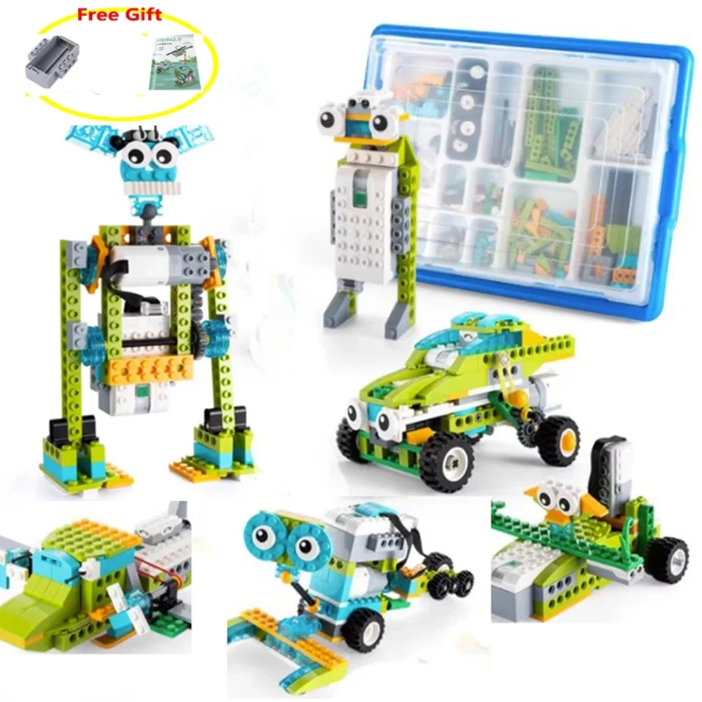 Техническая Робототехника Wedo 2,0, Строительный набор, царапины 3,0, строительные блоки, совместимые с lego 45300, развивающие кирпичи «сделай сам»
Техническая Робототехника Wedo 2,0, Строительный набор, царапины 3,0, строительные блоки, совместимые с lego 45300, развивающие кирпичи «сделай сам»