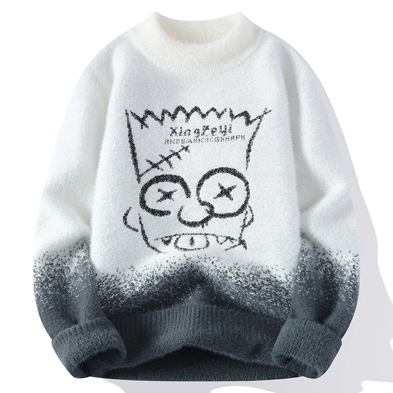 Autumn Winter Men's Plus Fleece Knitted Bottoming Shirts Young Students Thicken Warm Sweaters Jumpers Mock Neck Pullovers Tops
Autumn Winter Men's Plus Fleece Knitted Bottoming Shirts Young Students Thicken Warm Sweaters Jumpers Mock Neck Pullovers Tops