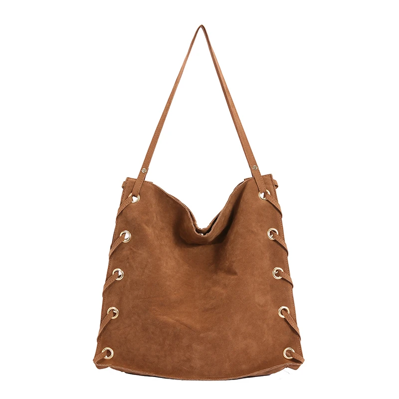 Large Capacity Faux Suede Shoulder Bags Solid Color Vintage Bags Classic Korea Handbags Simple Black Female Packages
Large Capacity Faux Suede Shoulder Bags Solid Color Vintage Bags Classic Korea Handbags Simple Black Female Packages