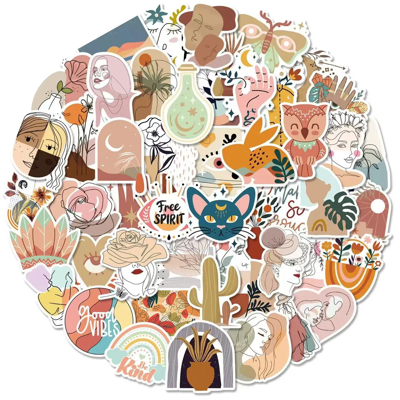 10/30/50PCS Cartoon Bohemian Art Graffiti Stickers Car Luggage Skateboard Cute DIY Cool Girl Gradient Sticker Boho Decal Toy 
10/30/50PCS Cartoon Bohemian Art Graffiti Stickers Car Luggage Skateboard Cute DIY Cool Girl Gradient Sticker Boho Decal Toy