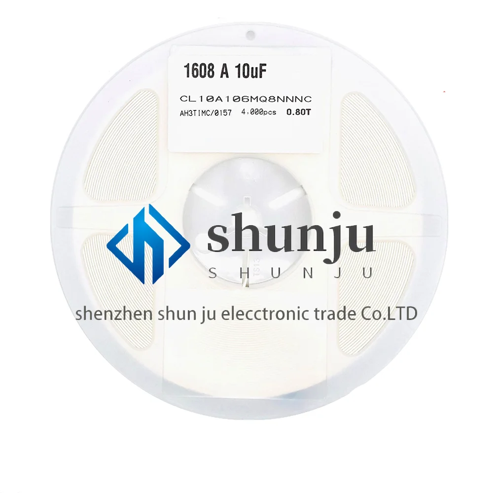4000PCS MLCC Chip Capacitor 0603 106M reel 10uf 1608 6.3v 20% X5R 106MQ A REEL Ceramic Capacitor SMD NEW
4000PCS MLCC Chip Capacitor 0603 106M reel 10uf 1608 6.3v 20% X5R 106MQ A REEL Ceramic Capacitor SMD NEW