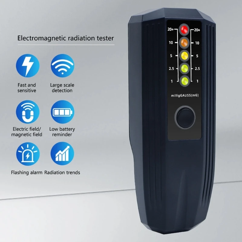 Lightweight Electromagnetic Radiation Detector Portable EMF Meter Easy Operation RadiationMonitor Tester Gauss Meter 
Lightweight Electromagnetic Radiation Detector Portable EMF Meter Easy Operation RadiationMonitor Tester Gauss Meter