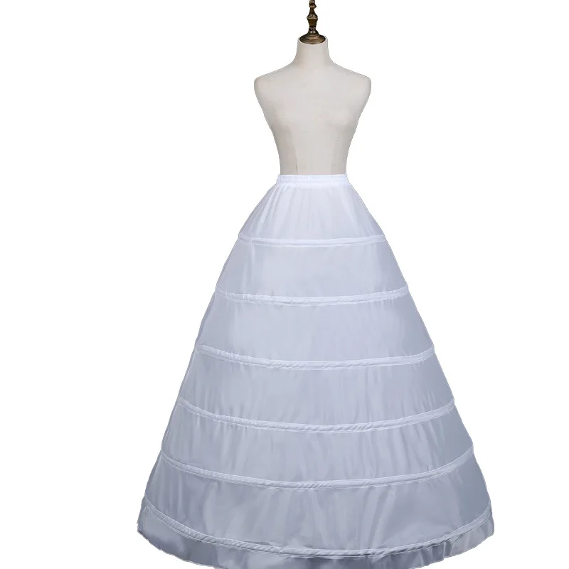 White 6 Hoops A-Line Petticoat Crinoline Slip Underskirt For Ball Gown Wedding Dress 2023
White 6 Hoops A-Line Petticoat Crinoline Slip Underskirt For Ball Gown Wedding Dress 2023