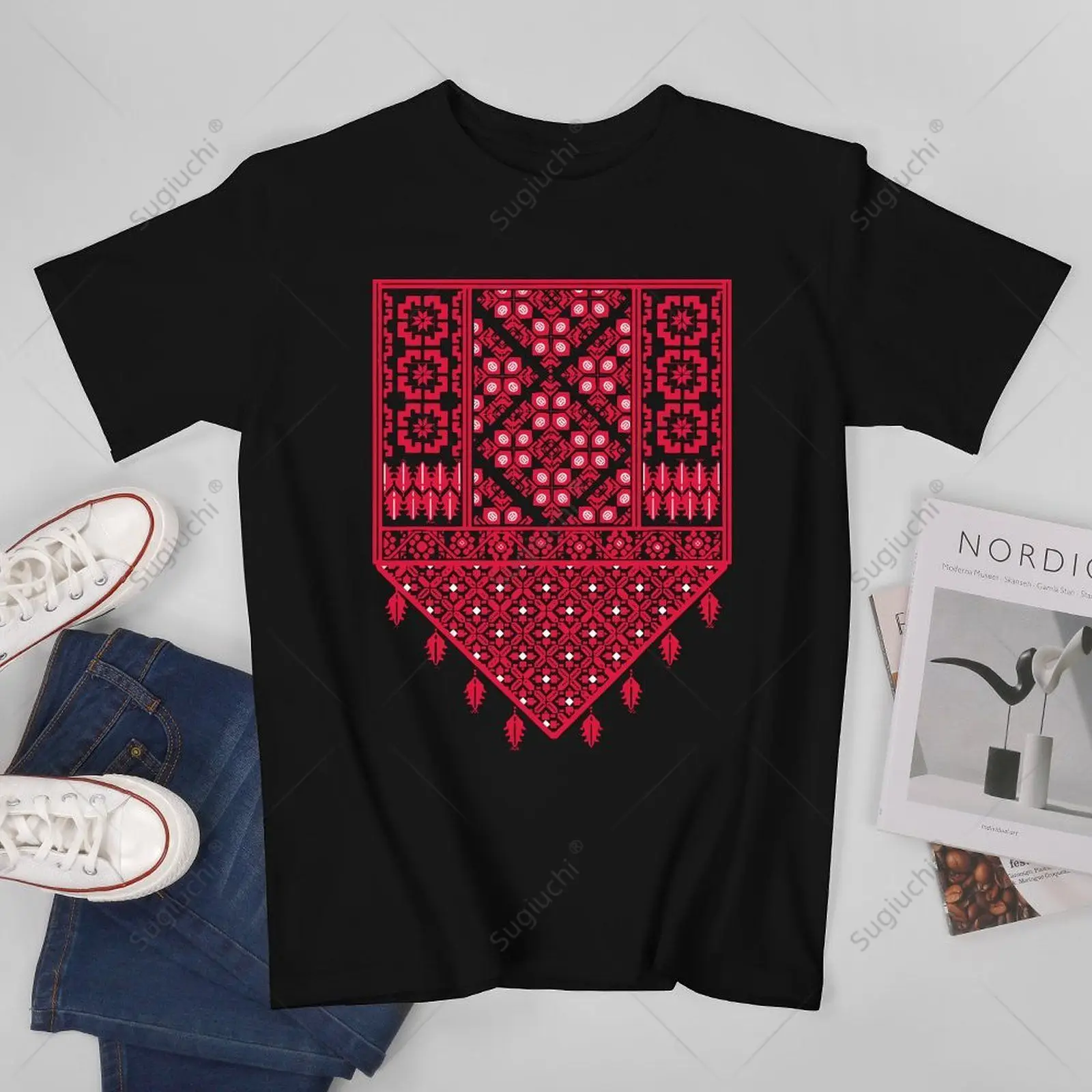 Unisex Men Palestine Palestinian Traditional Embroidery Pattern Printed Design Tshirt Tees T Shirts Women Boys 100% Cotton T-Shi
Unisex Men Palestine Palestinian Traditional Embroidery Pattern Printed Design Tshirt Tees T Shirts Women Boys 100% Cotton T-Shi