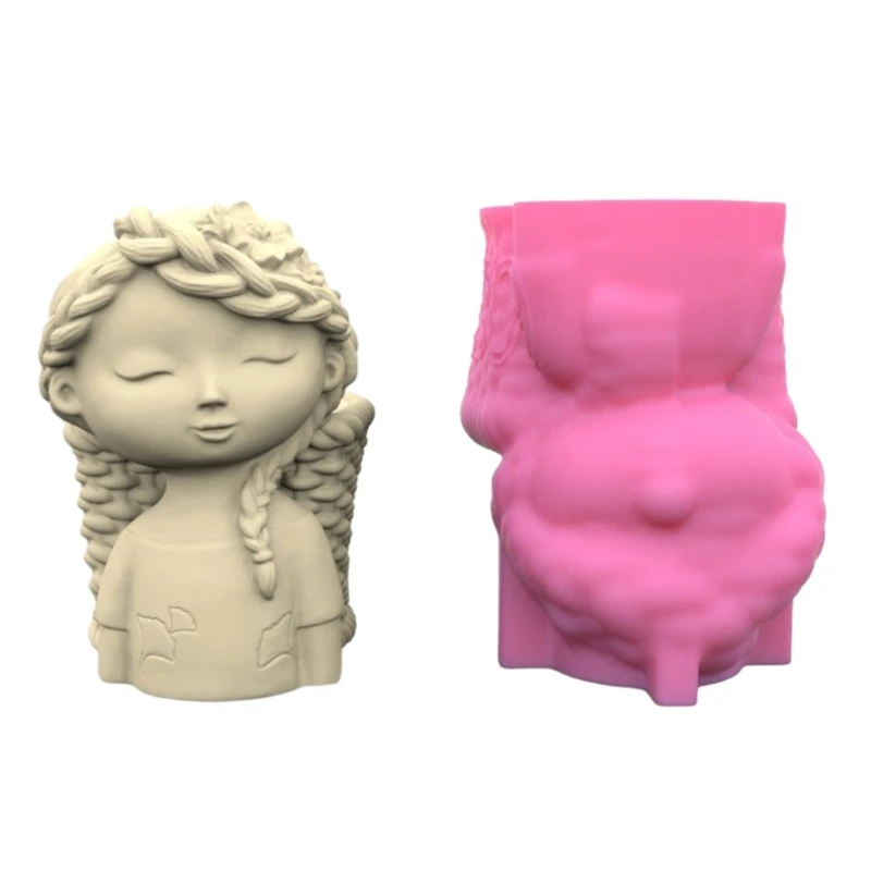 Girl Gypsum Silicone Mold Diy Succulents Concrete Flower Pot Vase Plaster Cement Clay Mold Candle Holder Mold
Girl Gypsum Silicone Mold Diy Succulents Concrete Flower Pot Vase Plaster Cement Clay Mold Candle Holder Mold
