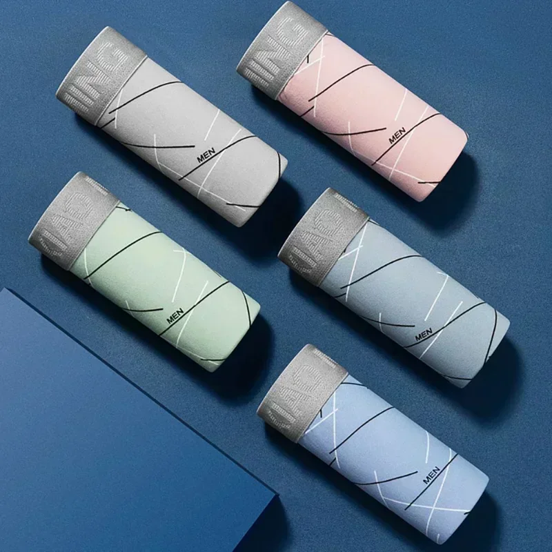 Sous-vêtements en coton respirant pour hommes, slip fin, ligne d'entrejambe, taille moyenne, slip à lait 5