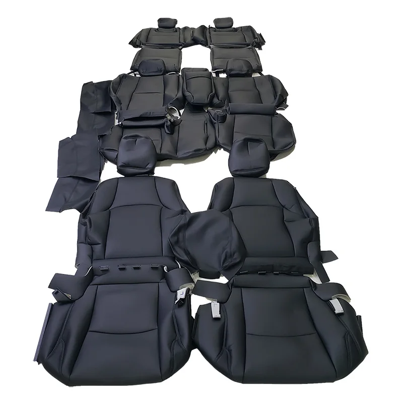 

Полный комплект, обновленные аксессуары, кожаные чехлы для автомобильных сидений для Toyota land cruiser prado 150 LC150 LC120 prado 120