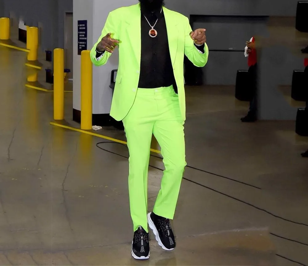 Fashion Fluorescent Green Suits Mens Breasted Formal Business Blazer Wedding Groom Tuxedo 2 Piece Jacket Pants Costume Homme
Fashion Fluorescent Green Suits Mens Breasted Formal Business Blazer Wedding Groom Tuxedo 2 Piece Jacket Pants Costume Homme