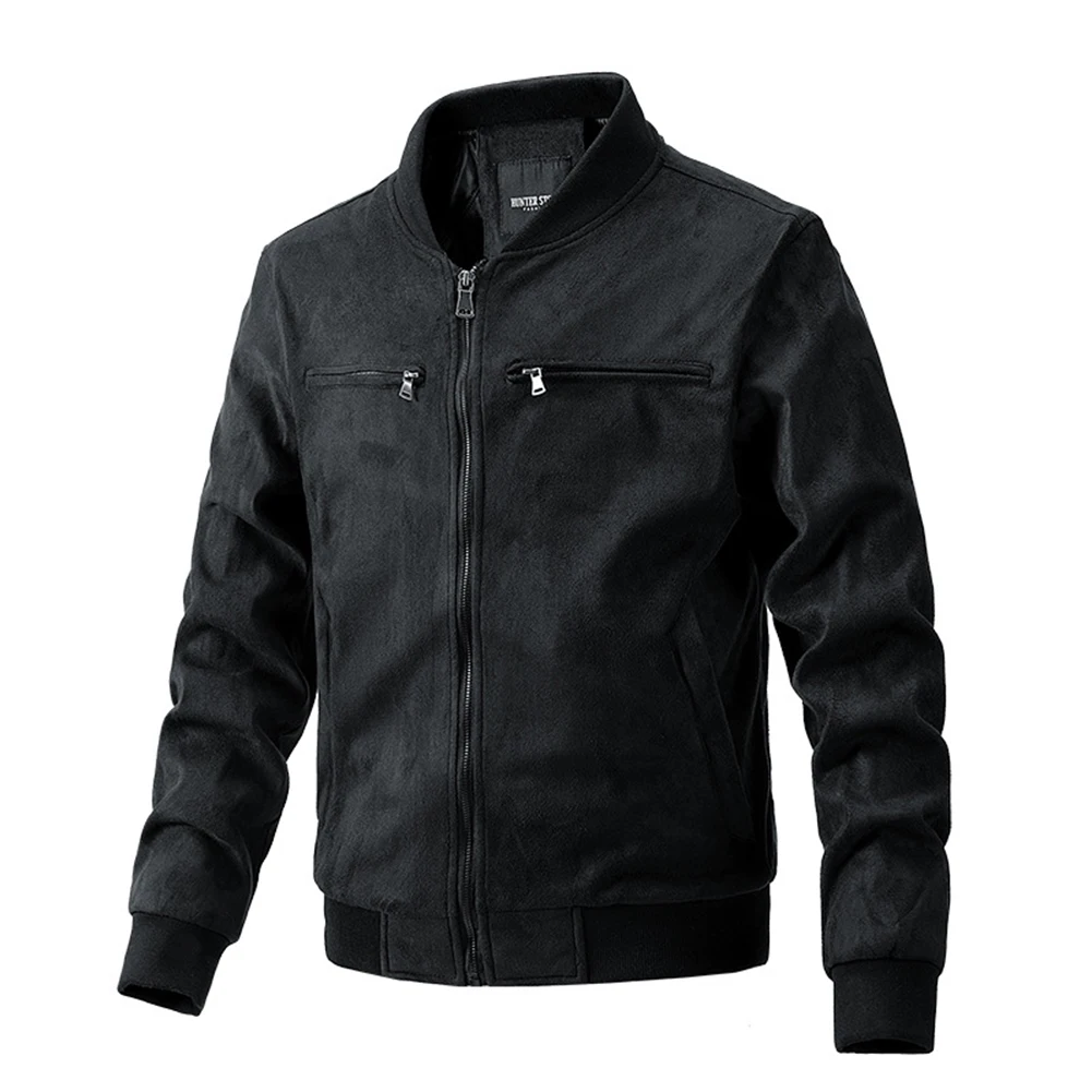 Autumn Men's Suede Jackets Zip-Up Casual Work Coats Stand Collar Long Sleeve Pocket Overcoat Coats Men Tops Outwear
Autumn Men's Suede Jackets Zip-Up Casual Work Coats Stand Collar Long Sleeve Pocket Overcoat Coats Men Tops Outwear