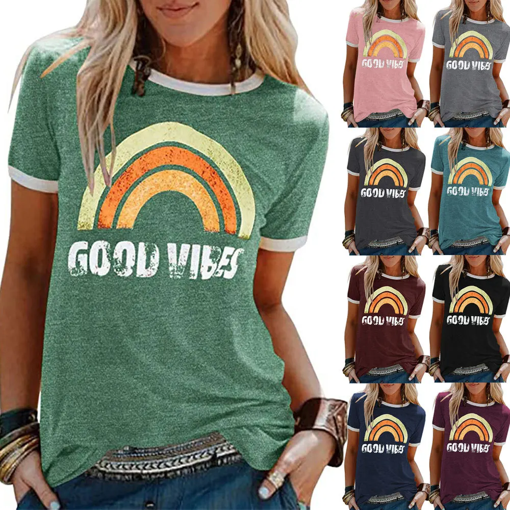 Ladies Printing Tee Shirt T-shirts Tops 2023 Graphic T Shirts Women Short Sleeve Tshrits Spring Summer Funny Casual Tshirt
Ladies Printing Tee Shirt T-shirts Tops 2023 Graphic T Shirts Women Short Sleeve Tshrits Spring Summer Funny Casual Tshirt