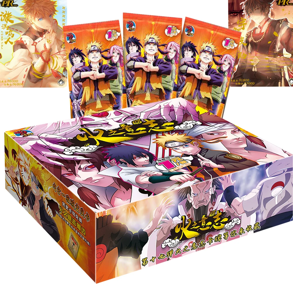 

Naruto Collection Cards Booster Box Cartoon Anime Character Uchiha Sasuke Bloodstream Eye Limited Flash Card Birthday Gift Toy