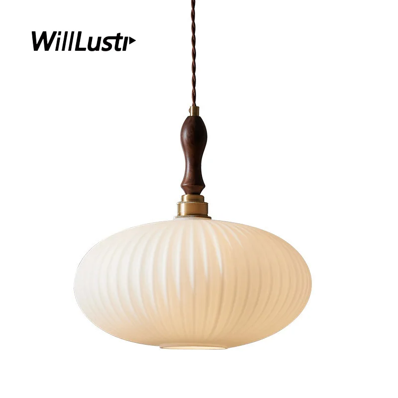 Mouth-Blown Glass Pendant Lamp Walnut Wood Copper Ceiling Chandelier Hotel Cafe Living Bedroom Oval Suspension Hanging Lighting
Mouth-Blown Glass Pendant Lamp Walnut Wood Copper Ceiling Chandelier Hotel Cafe Living Bedroom Oval Suspension Hanging Lighting