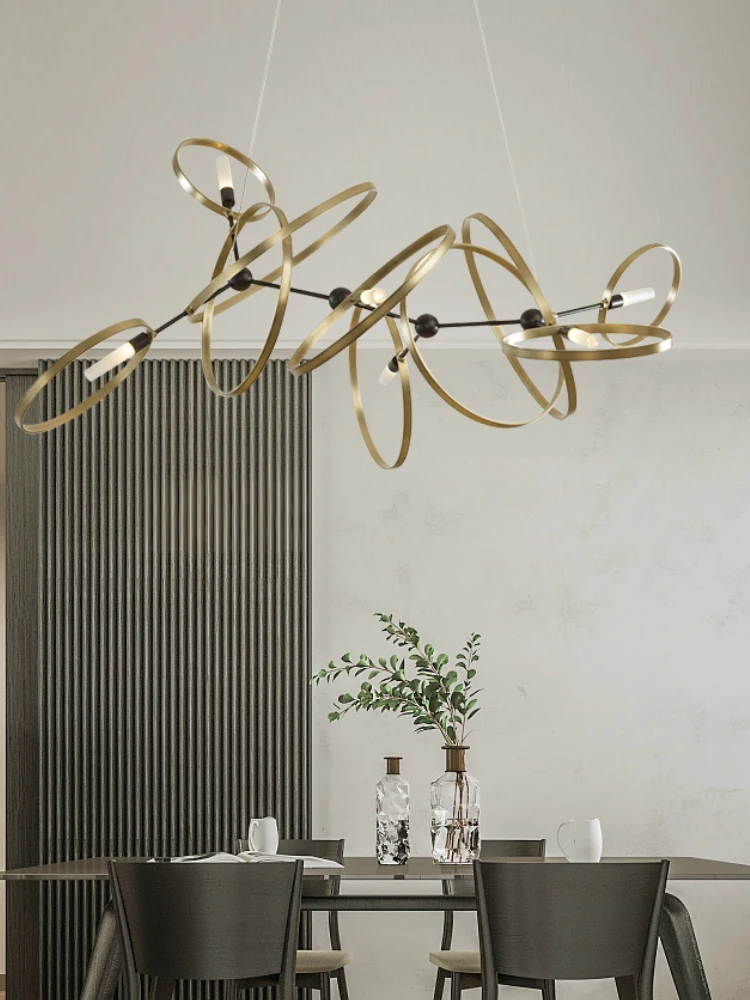 Postmodern Nordic Creative Minimalist Copper Ring Decorative Lamp In The Living Room Designer Sales Department Model Chandelier
Postmodern Nordic Creative Minimalist Copper Ring Decorative Lamp In The Living Room Designer Sales Department Model Chandelier