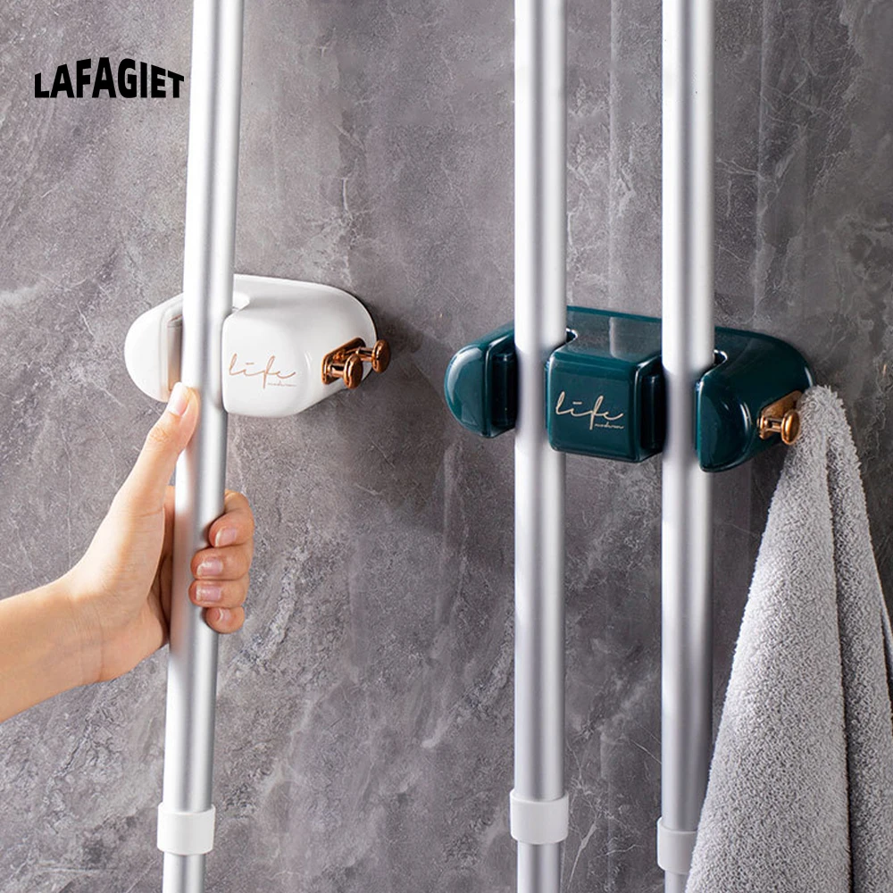 Self-adhesive Mop Rack, Broom Clip, Wall Mounted, No Punching, Storage Organizer, Kitchen Towel, Brush Hanger, Mop Hook Holder
Self-adhesive Mop Rack, Broom Clip, Wall Mounted, No Punching, Storage Organizer, Kitchen Towel, Brush Hanger, Mop Hook Holder