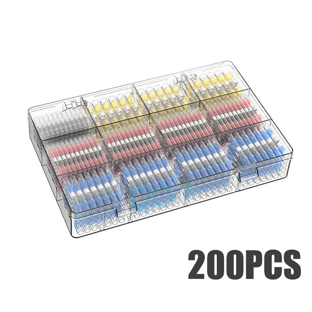 200pcs/box Heat Shrinkable Tube Kits Solderstick Waterproof Solder Wire Connector Kit Tool Accessories For Universal Vehicles
200pcs/box Heat Shrinkable Tube Kits Solderstick Waterproof Solder Wire Connector Kit Tool Accessories For Universal Vehicles