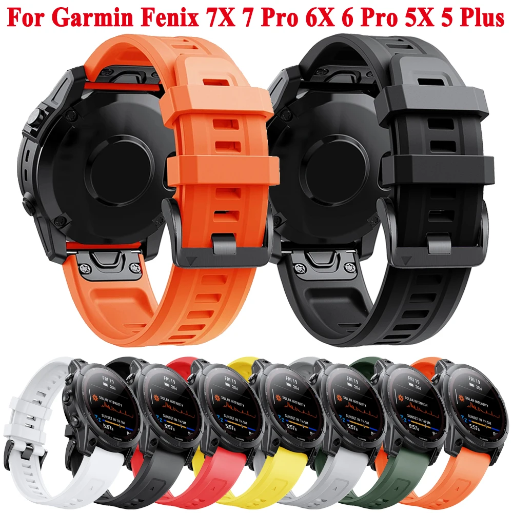 Силиконовый ремешок для Garmin Fenix 7X 7 6X 6 Pro 5 5X Plus Forerunner 965 955, тактический Дельта эндуро 2, ремешок для часов QuickFit, 26 мм 22 мм 
Силиконовый ремешок для Garmin Fenix 7X 7 6X 6 Pro 5 5X Plus Forerunner 965 955, тактический Дельта эндуро 2, ремешок для часов QuickFit, 26 мм 22 мм