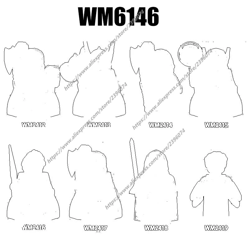1PCS Action Figures Building Blocks toys Series WM6146 WM2412 WM2413 WM2414 WM2415 WM2416 WM2417 WM2418 WM2419 
1PCS Action Figures Building Blocks toys Series WM6146 WM2412 WM2413 WM2414 WM2415 WM2416 WM2417 WM2418 WM2419