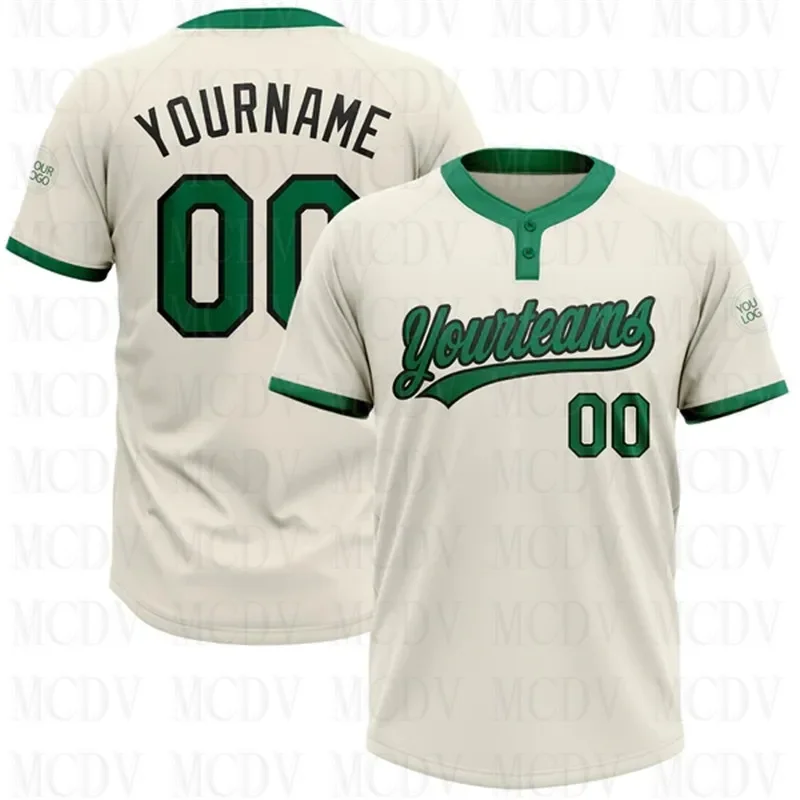 Custom Kelly Green-Black Two-Button Unisex Softball Jersey 3D Printed Team Name Number Jerseys Sports Wear Adult Youth
Custom Kelly Green-Black Two-Button Unisex Softball Jersey 3D Printed Team Name Number Jerseys Sports Wear Adult Youth