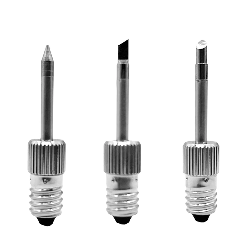 3Pcs USB Soldering Iron Head For E10 Interface Battery Soldering Iron Soldering Iron Head Threaded Soldering Iron Head
3Pcs USB Soldering Iron Head For E10 Interface Battery Soldering Iron Soldering Iron Head Threaded Soldering Iron Head