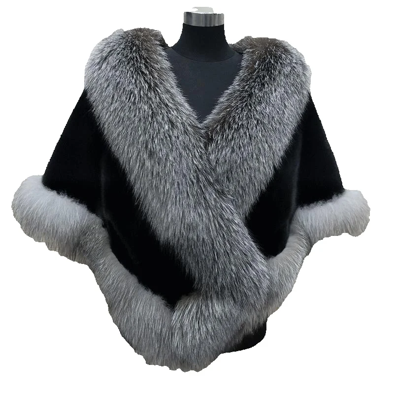 Fur Shawl Women Coat 2023 Winter Imitation High Quality Mink Fox Fur Cloak Thick Warm Short Female Jacket Outerwear
Fur Shawl Women Coat 2023 Winter Imitation High Quality Mink Fox Fur Cloak Thick Warm Short Female Jacket Outerwear