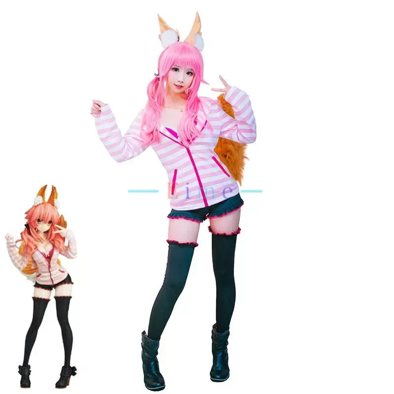 Костюм для косплея из игры «Fate EXTRA Tamamo no Mae», костюмы для косплея, тамамо, повседневный костюм, Хэллоуин, Карнавальная форма, пальто, топы, штаны, изготовление на заказ
Костюм для косплея из игры «Fate EXTRA Tamamo no Mae», костюмы для косплея, тамамо, повседневный костюм, Хэллоуин, Карнавальная форма, пальто, топы, штаны, изготовление на заказ