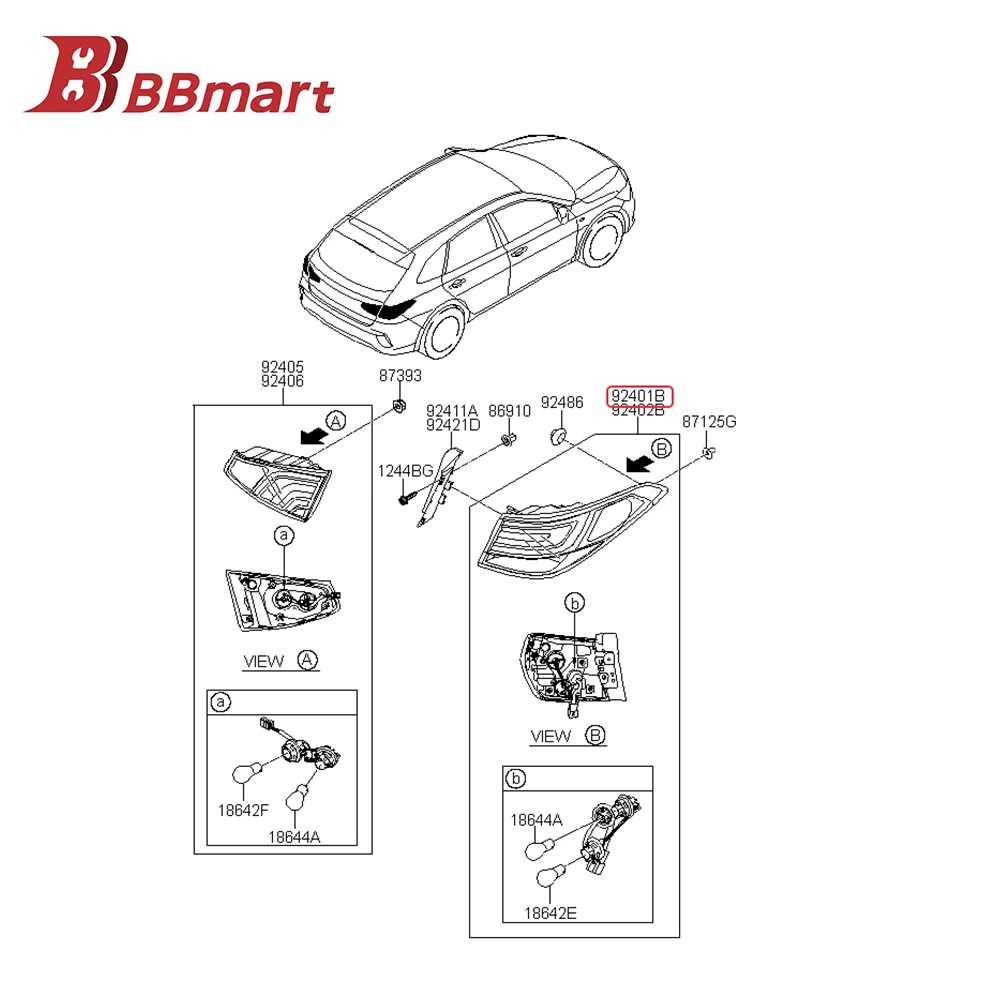 92401-J4000 BBmart Auto Parts 1 Pcs Tail Light Rear Lamp Left For Hyundai CELESTA 17 High Quality Car Accessories
92401-J4000 BBmart Auto Parts 1 Pcs Tail Light Rear Lamp Left For Hyundai CELESTA 17 High Quality Car Accessories