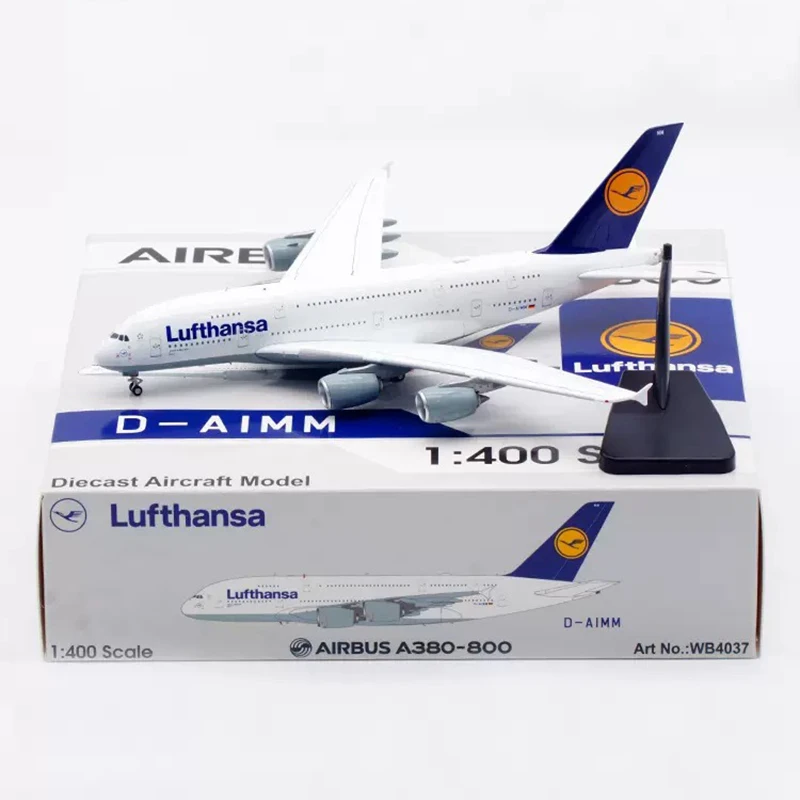 Литье под давлением в масштабе 1:400, модель Lufthansa A380, модель из сплава, коллекция сувенирных украшений
Литье под давлением в масштабе 1:400, модель Lufthansa A380, модель из сплава, коллекция сувенирных украшений