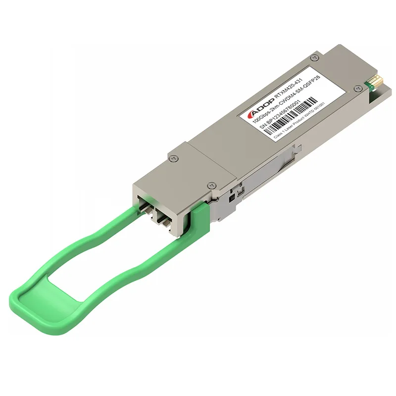 

ADOP for Cisco QSFP-100G-CWDM4-S Compatible 100GBASE-CWDM4 QSFP28 1310nm 2km DOM Duplex LC SMF Optical Transceiver Module