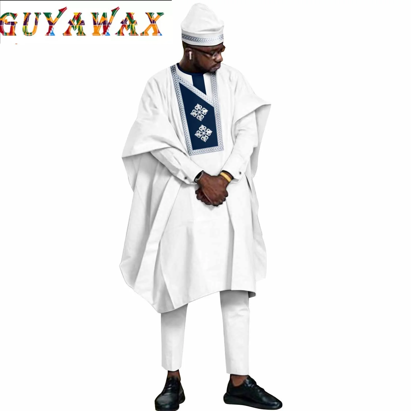 Традиционная африканская одежда для мужчин с вышивкой Agbada халат рубашки брюки и шапка комплект из 4 частей Дашики для свадебного торжества
Традиционная африканская одежда для мужчин с вышивкой Agbada халат рубашки брюки и шапка комплект из 4 частей Дашики для свадебного торжества