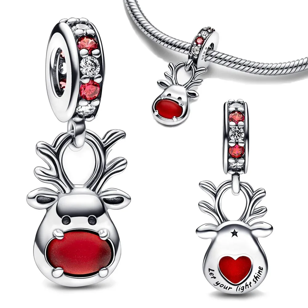 2022 New 925 Sterling Silver Reindeer Murano Charm DIY Bead Fit Original Bracelet Pendant Beads for Women Fine Jewelry Gift
2022 New 925 Sterling Silver Reindeer Murano Charm DIY Bead Fit Original Bracelet Pendant Beads for Women Fine Jewelry Gift