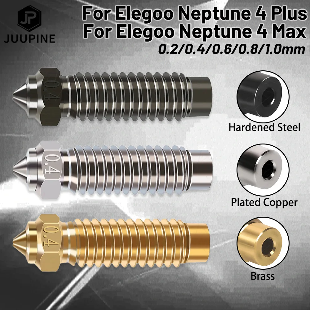 5PCS For Elegoo Neptune 4 Plus Nozzle Elegoo Neptune 4 Max Nozzle Brass Copper Plated Hardened Steel High Accurate High Quality
5PCS For Elegoo Neptune 4 Plus Nozzle Elegoo Neptune 4 Max Nozzle Brass Copper Plated Hardened Steel High Accurate High Quality