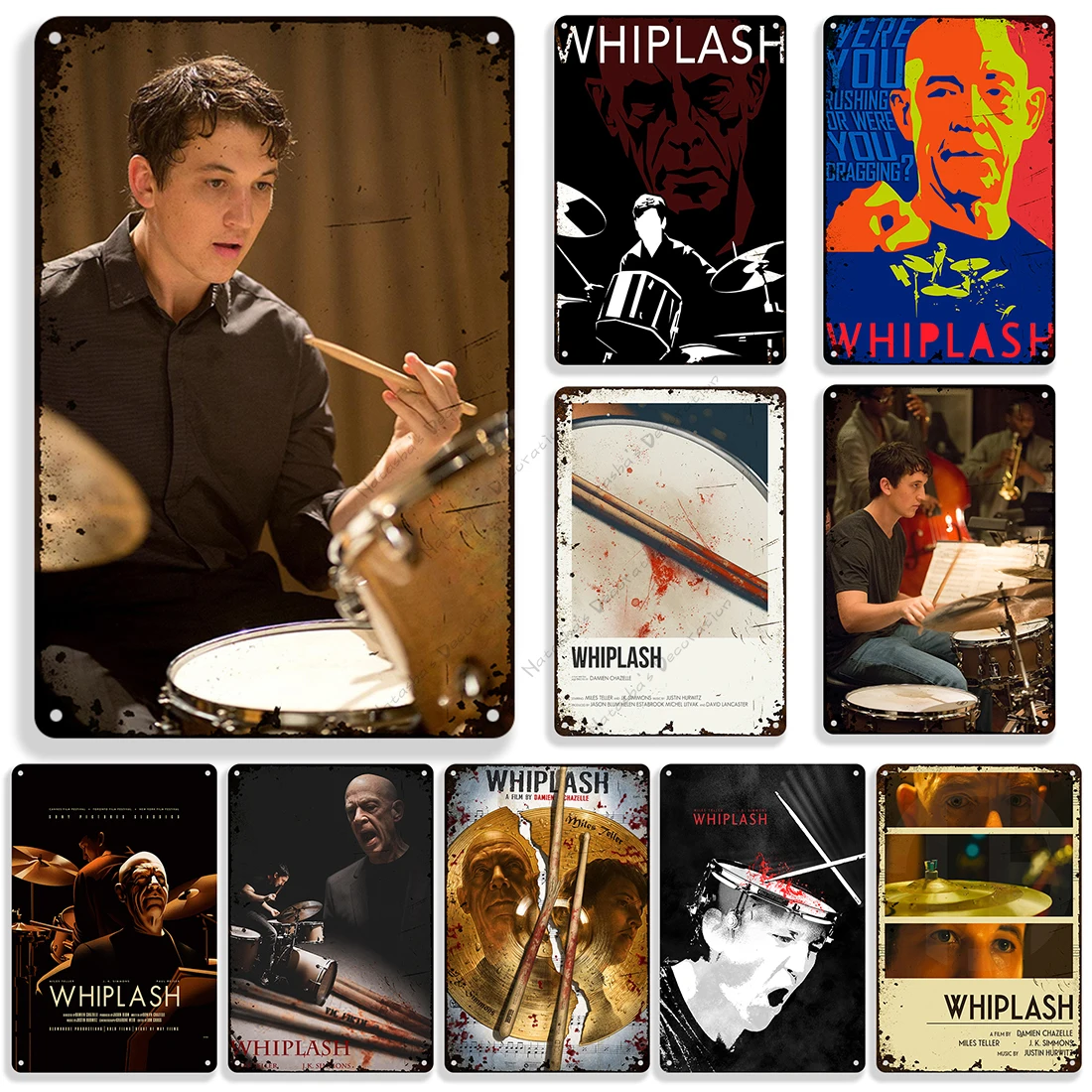 Плакат с изображением фильма Whiplash, Ретро металлическая табличка, винтажный металлический плакат, домашняя бара, Мужская фотосессия, кинотеатр, настенное украшение
Плакат с изображением фильма Whiplash, Ретро металлическая табличка, винтажный металлический плакат, домашняя бара, Мужская фотосессия, кинотеатр, настенное украшение