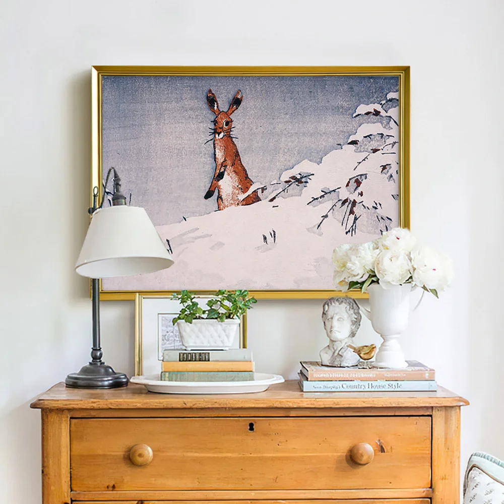 Allen William Seaby Art Print Poster Snow And Hare Vintage Canvas Painting Animal Wall Picture Decor
Allen William Seaby Art Print Poster Snow And Hare Vintage Canvas Painting Animal Wall Picture Decor