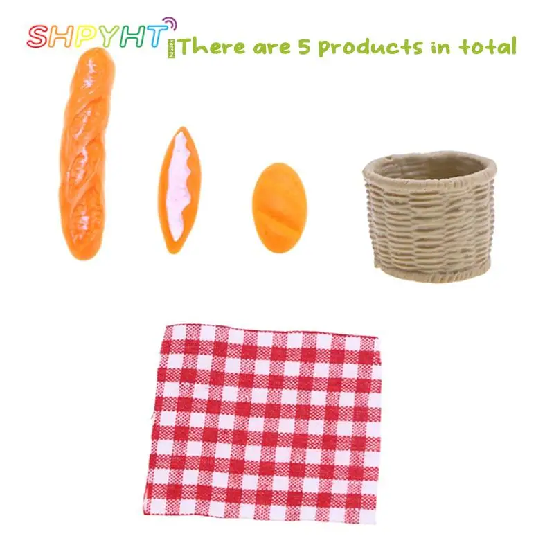 5pcs/set 1:6 1:12 Dollhouse Miniature Bread Cream Bread With Storage Basket Picnic Basket Decor Doll House Kitchen Accessories 
5pcs/set 1:6 1:12 Dollhouse Miniature Bread Cream Bread With Storage Basket Picnic Basket Decor Doll House Kitchen Accessories