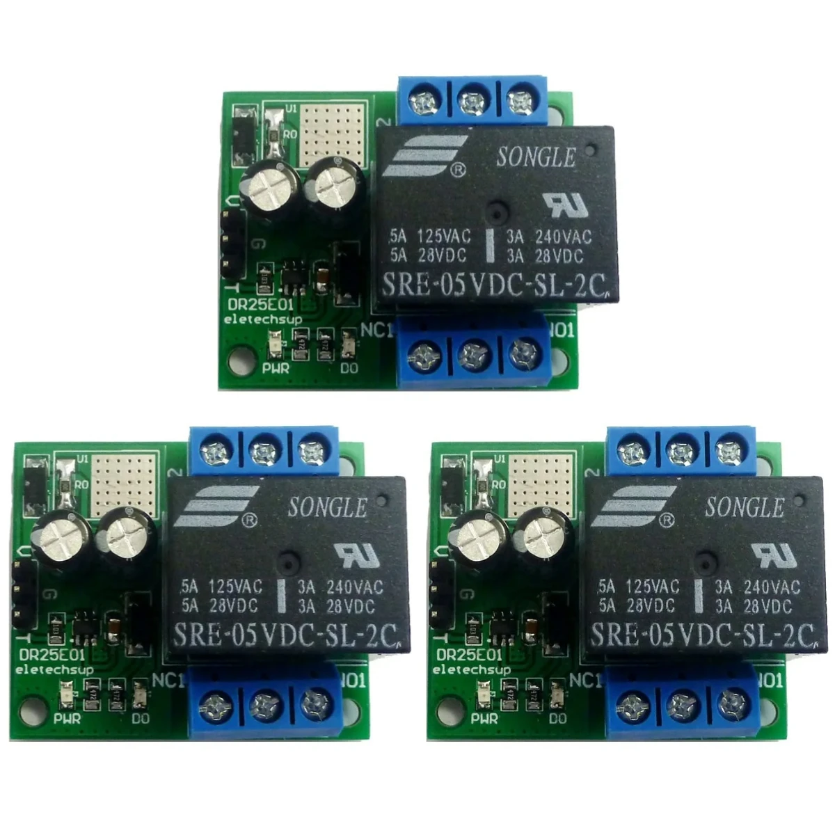 3PCS DC 6V 9V 12V 24V 3-5A Flip-Flop Latch DPDT Relay Module Bistable Self-locking Switch Low pulse trigger Board for Motor LED
3PCS DC 6V 9V 12V 24V 3-5A Flip-Flop Latch DPDT Relay Module Bistable Self-locking Switch Low pulse trigger Board for Motor LED
