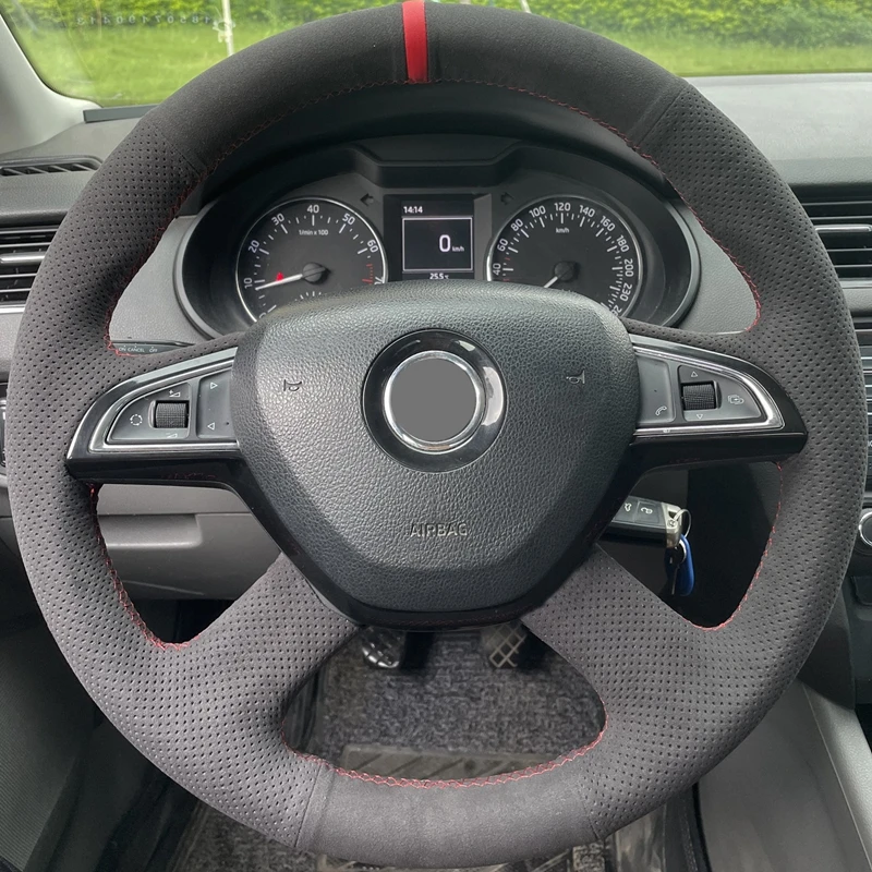 Чехол рулевого колеса автомобиля рукоделие, черная замша для Skoda Citigo 2013 Fabia 2013 Rapid 2012-2013 Octavia
Чехол рулевого колеса автомобиля рукоделие, черная замша для Skoda Citigo 2013 Fabia 2013 Rapid 2012-2013 Octavia