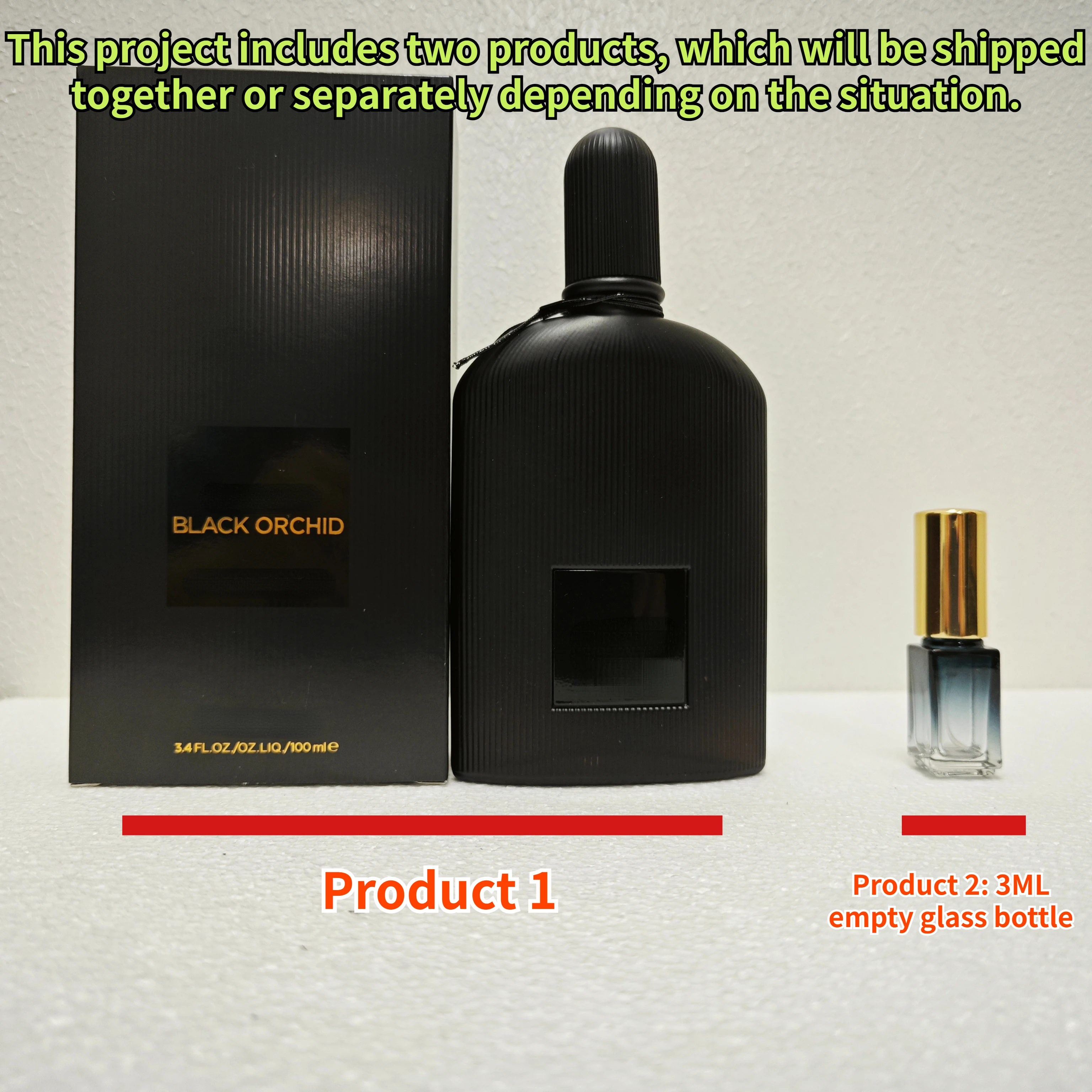 

Long Lasting Neutral fast deliver 100ML BLACK ORCHID The gift is a 3ML empty glass bottle