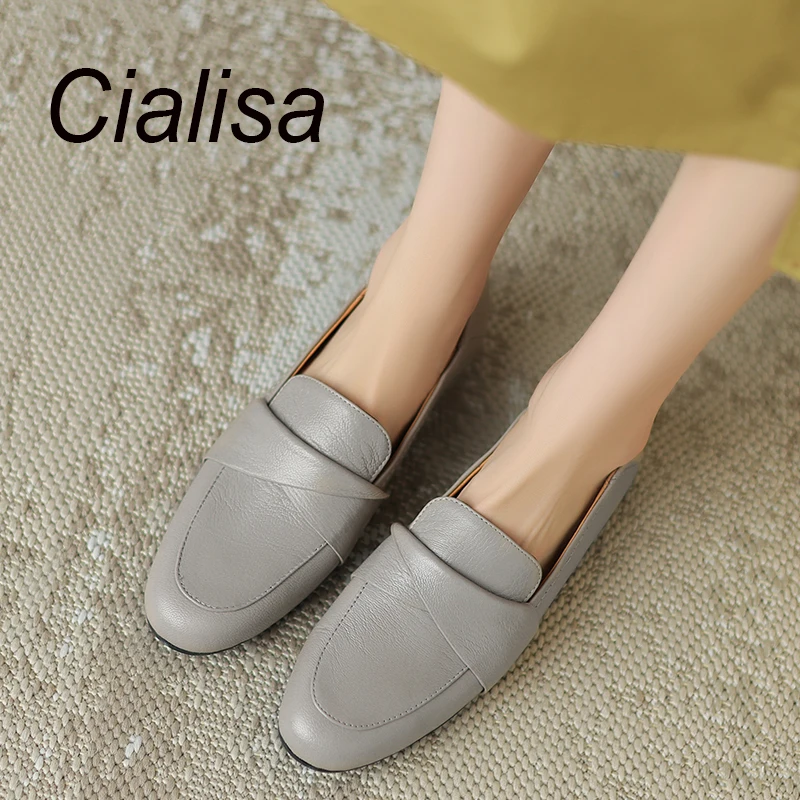Cialisa Concise Women Loafers 2023 Autumn New Real Leather Shoes Round Toe Comfortable Falts Handmade Casual Lady Footwear Grey
Cialisa Concise Women Loafers 2023 Autumn New Real Leather Shoes Round Toe Comfortable Falts Handmade Casual Lady Footwear Grey