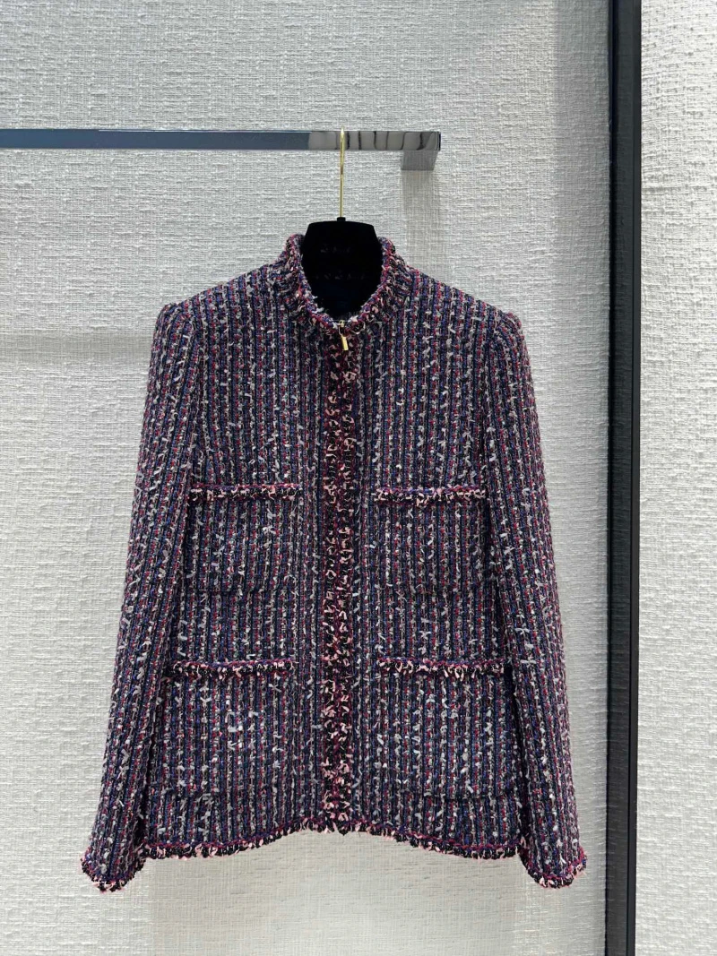 

Celebrity temperament women's jacket, fashionable and elegant style, ladies reducing age coarse tweed woolen jacket