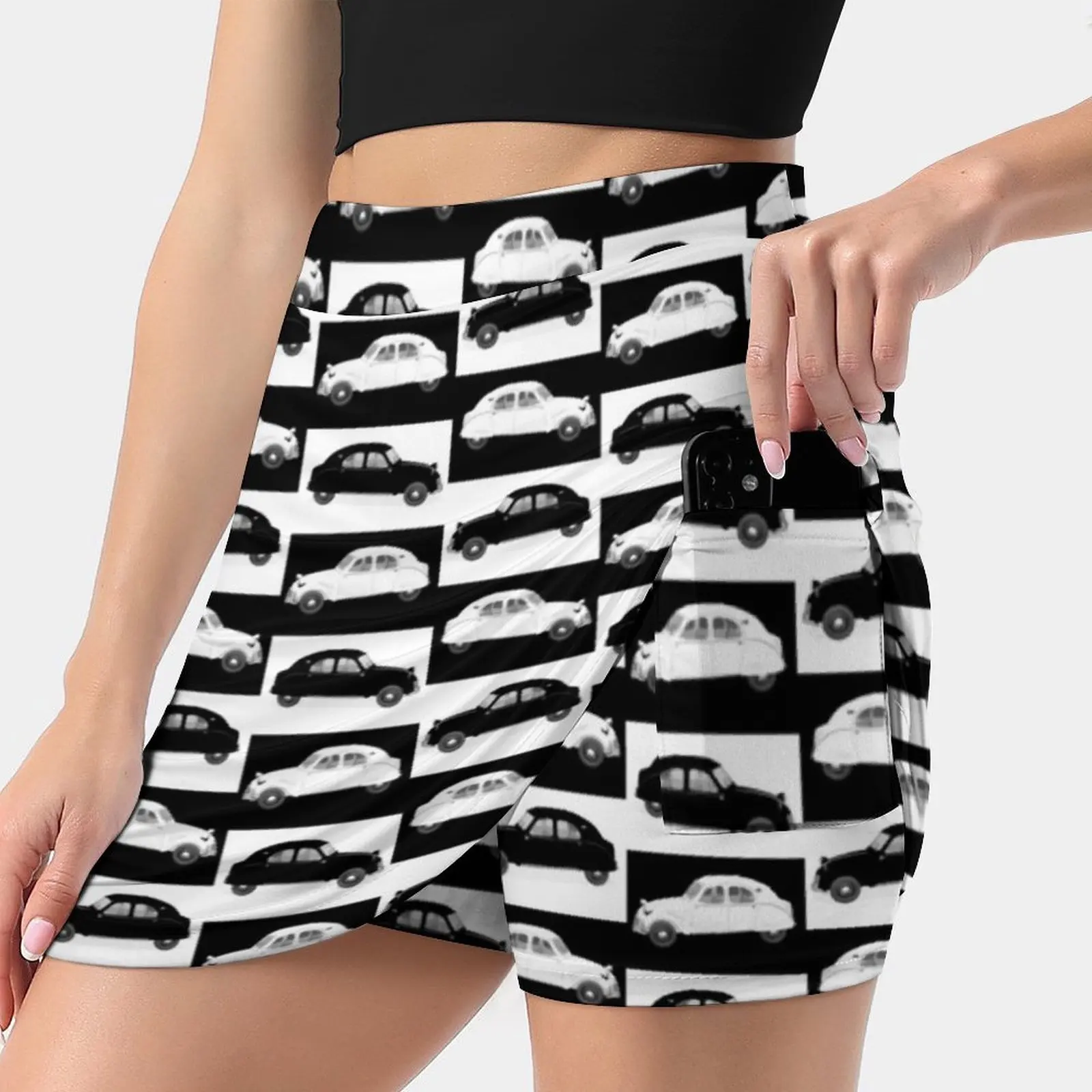 2Cv Pattern Women's skirt Mini Skirts A Line Skirt With Hide Pocket 2Cv French France Oldtimer Classic Car Vehicle Black And
2Cv Pattern Women's skirt Mini Skirts A Line Skirt With Hide Pocket 2Cv French France Oldtimer Classic Car Vehicle Black And