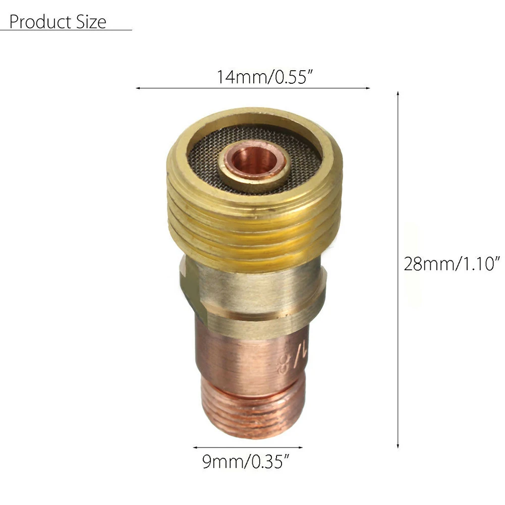Chuck Body Gas Mirror Durable For Tig 1pcs Body Stubby Brass Connector Gas Lens High Quality WP-17/18/26 Torch
Chuck Body Gas Mirror Durable For Tig 1pcs Body Stubby Brass Connector Gas Lens High Quality WP-17/18/26 Torch