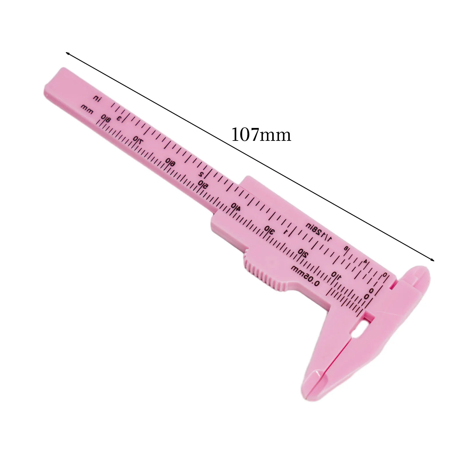 

0-80mm Plastic Sliding Vernier Caliper Gauge Measure Tool Double Scale Ruler For Jewelry Antiques Industrial Measuring