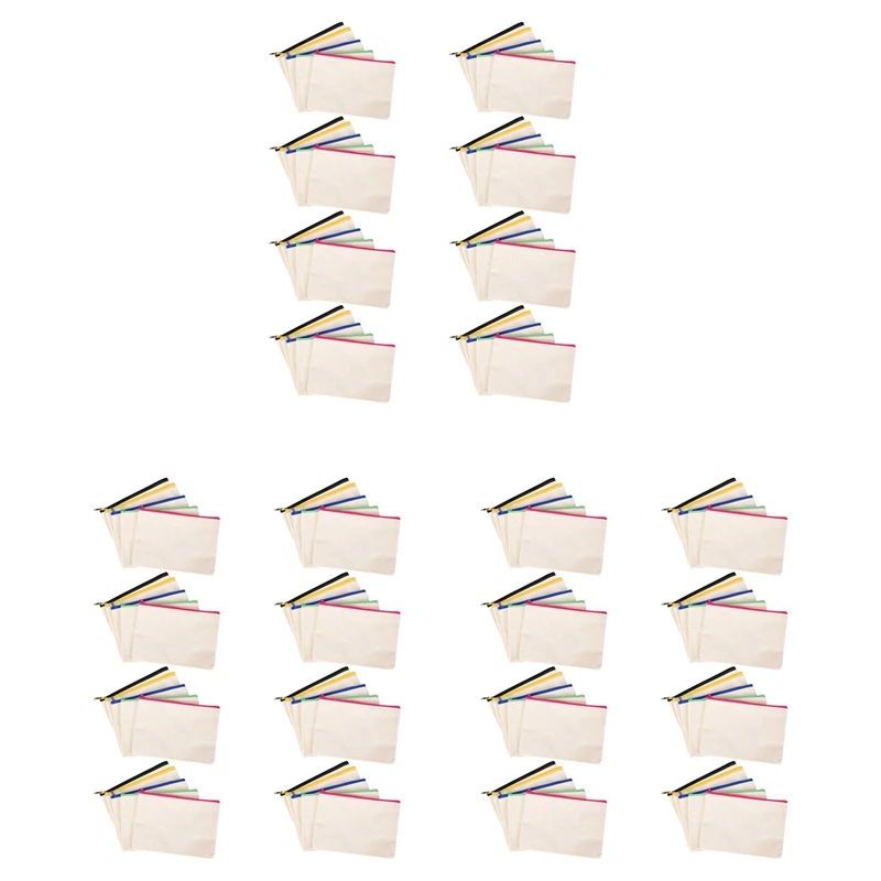 120Pcs Canvas Cosmetic Bag Canvas Zipper Bag Pencil Case DIY Travel Handmade Bag DIY Craft School Multicolor Zipper
120Pcs Canvas Cosmetic Bag Canvas Zipper Bag Pencil Case DIY Travel Handmade Bag DIY Craft School Multicolor Zipper