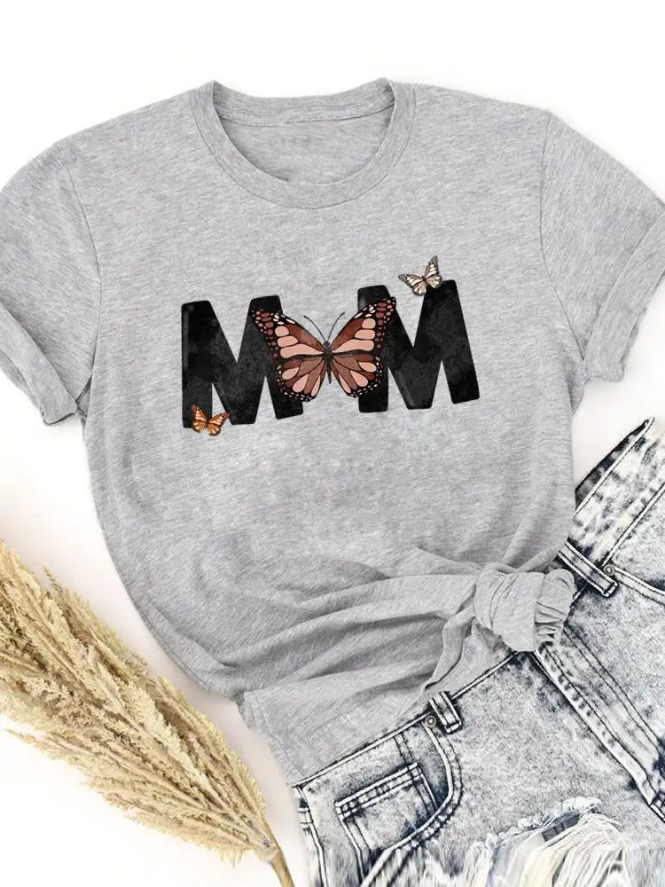 Butterfly Letter Mom Mama Summer T-shirts T Top Cartoon Shirt Female Short Sleeve Clothing Fashion Print Women Graphic Tee
Butterfly Letter Mom Mama Summer T-shirts T Top Cartoon Shirt Female Short Sleeve Clothing Fashion Print Women Graphic Tee